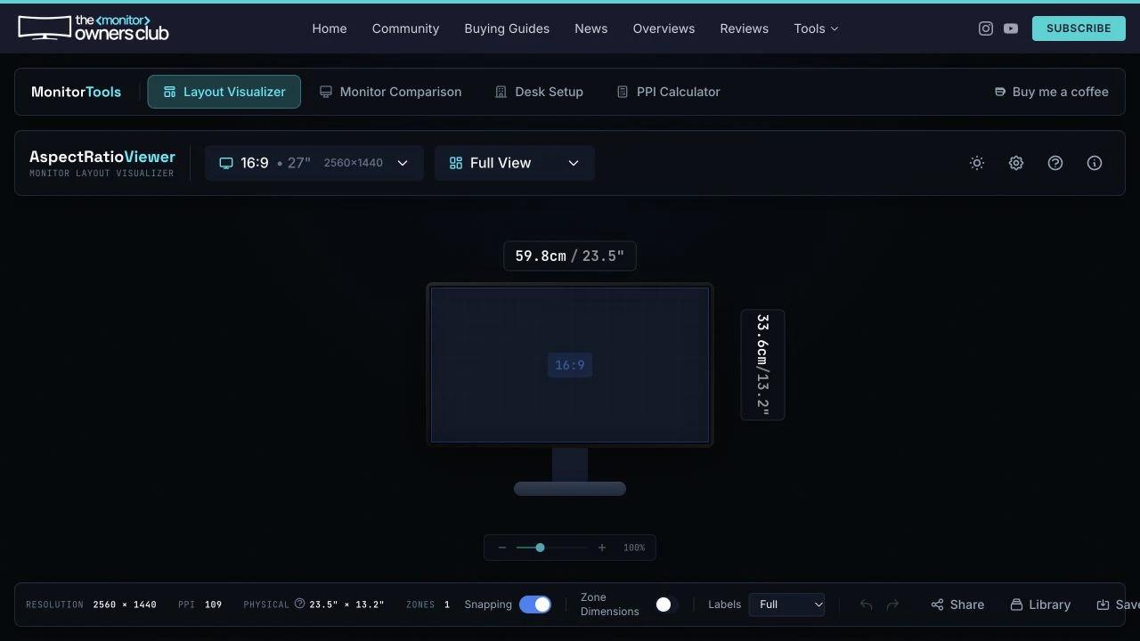 AspectRatioViewer — product screen